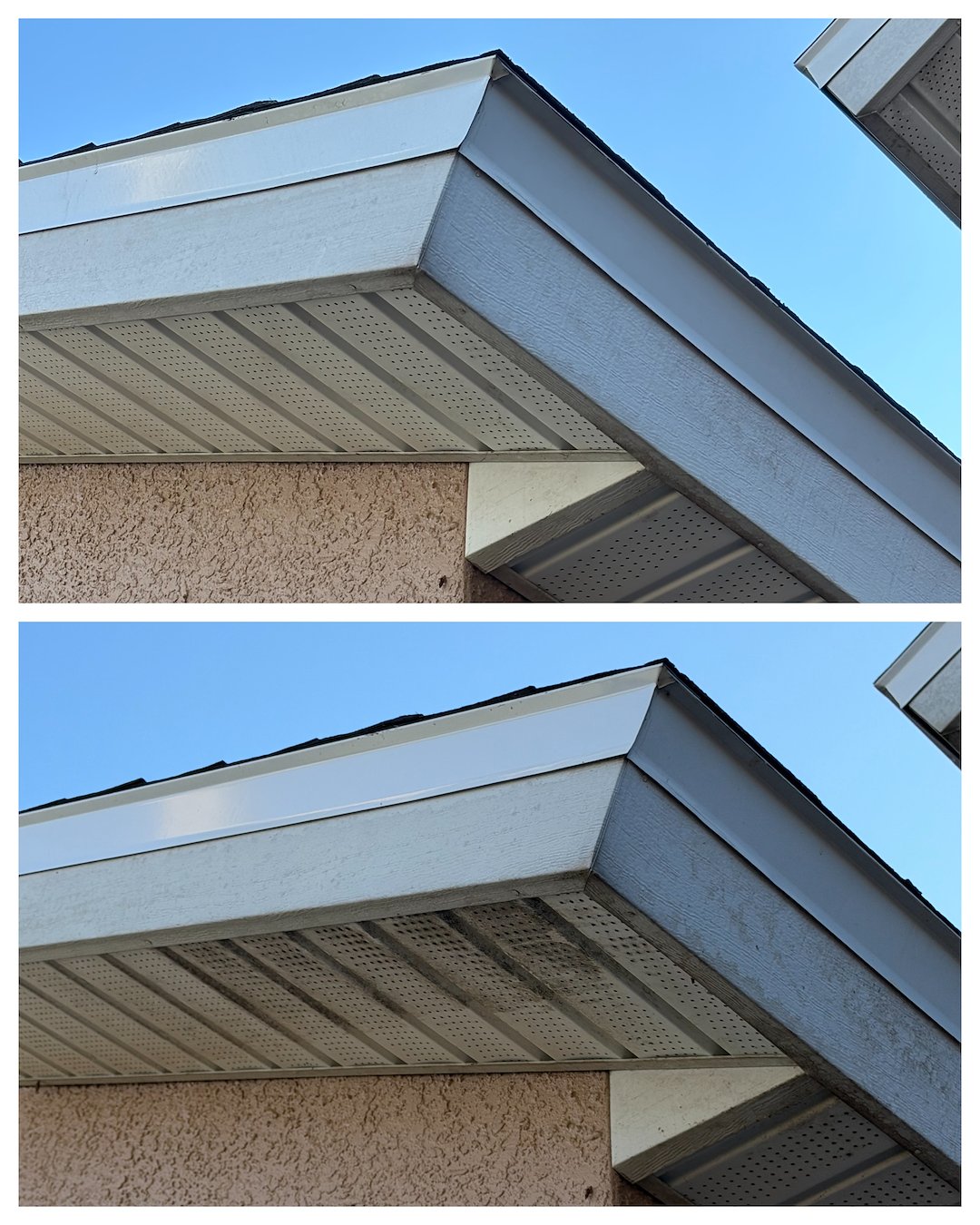 Got a new roof and wanted clean soffits to match! 